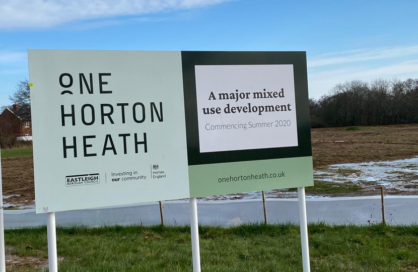 One Horton Heath sign