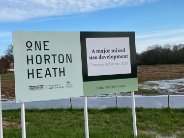 One Horton Heath sign