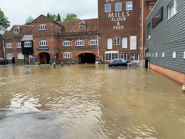 Botley Mills Flooded